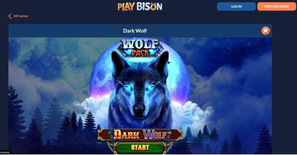 Dark Wolf at Playbison Casino